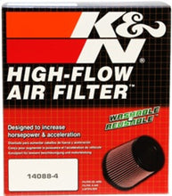 K&N Universal Rubber Filter-Round Tapered 3in Flange ID x 6in Base OD x 6in Top OD x 5in H