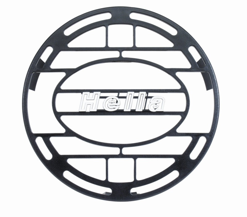 Hella Stone Shield Round Plastic Black Hella Logo Light Cover  (MOQ 10)