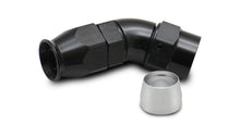 Vibrant -4AN 45 Degree Hose End Fitting for PTFE Lined Hose