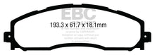 EBC 13+ Ford F250 (inc Super Duty) 6.2 (2WD) Yellowstuff Rear Brake Pads