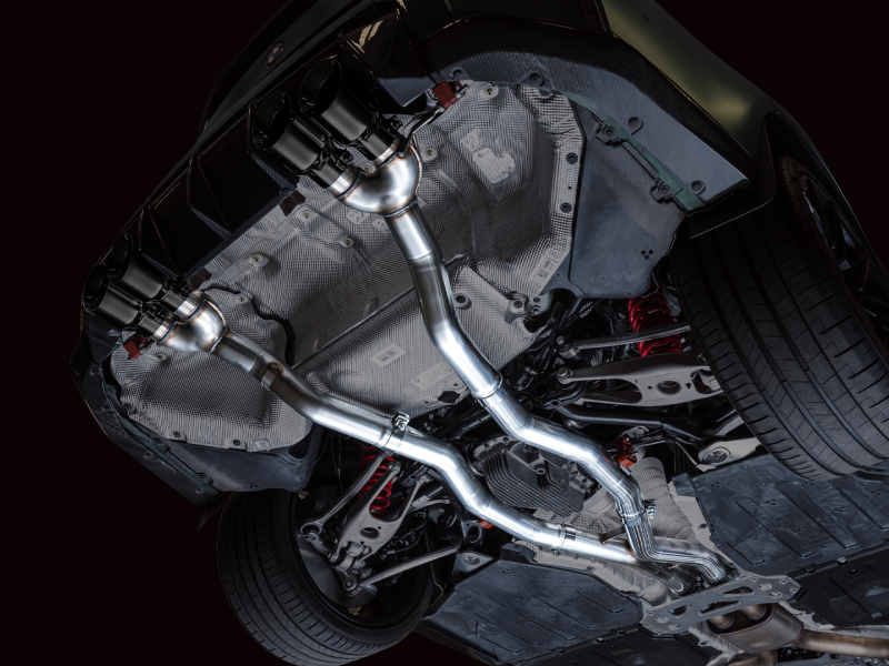 AWE Tuning Track Edition Cat-Back Exhaust for BMW G8X M3/M4 - Diamond Black Tips