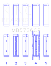 King Engine Bearings Ford Powerstroke 6.0L/6.4L Diesel Crankshaft Main Bearing Set - Size STD