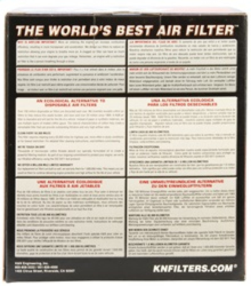 K&N 05-10 BMW K1200R / 05-10 K1200S Replacement Air Filter