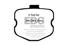 EBC 06-08 Chevrolet Corvette (C6) 7.0 (Z06) Redstuff Rear Brake Pads