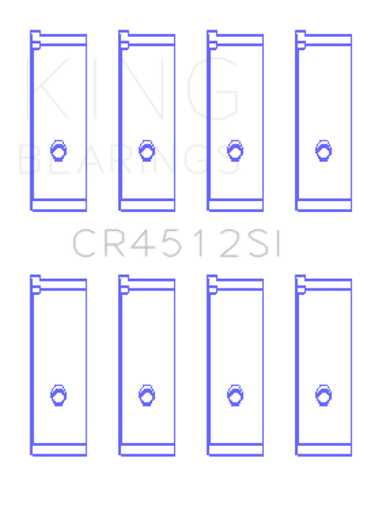 King Engine Bearings Honda D17A1/2 Rod Bearing Set - Size STD