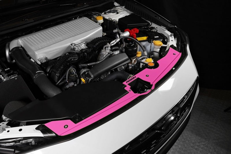 PERRIN 22-26 Subaru WRX Radiator Shroud - Hyper Pink