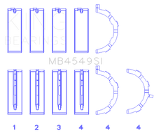 King Engine Bearings Ford EcoBoost 3.5L/3.7L V6 Main Bearing Set - Size STD