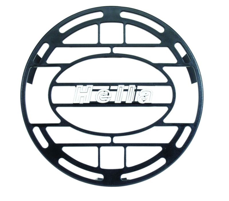 Hella Stone Shield Round Plastic Black Hella Logo Light Cover  (MOQ 10)