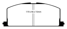 EBC 83-86 Toyota Camry 2.0 Redstuff Front Brake Pads