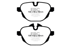 EBC 11+ BMW X3 2.0 Turbo (F25) Redstuff Rear Brake Pads