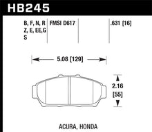 Hawk 94-01 Acura Integra (excl Type R)  HP+ Street Front Brake Pads