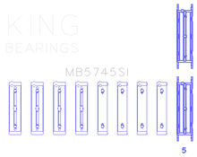 King Engine Bearings Subaru FA/FB Main Bearing Set - Size STD