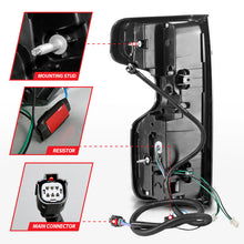 ANZO 19-21 Chevy Silverado Full LED Taillights Black Housing Clear Lens G2 (w/C light Bars)