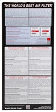K&N Replacement Air Filter CHEVY CAMARO 3.8/5.7L 98-07, PONTIAC FIREBIRD 3.8/5.7L 98-02