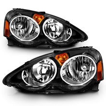 ANZO 2002-2004 Acura RSX Crystal Headlights Black