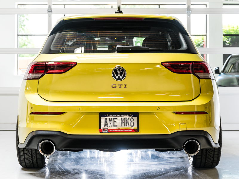 AWE Tuning 2022 VW GTI MK8 Touring Edition Exhaust - Chrome Silver Tips