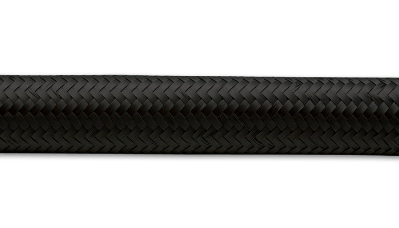 Vibrant -16 AN Black Nylon Braided Flex Hose .89in ID (50 foot roll)