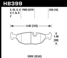 Hawk 84-4/91 BMW 325 (E30) HP+ Street Rear Brake Pads