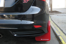 Rally Armor 12-19 Ford Focus ST / 16-19 RS Black Mud Flap w/Red Logo
