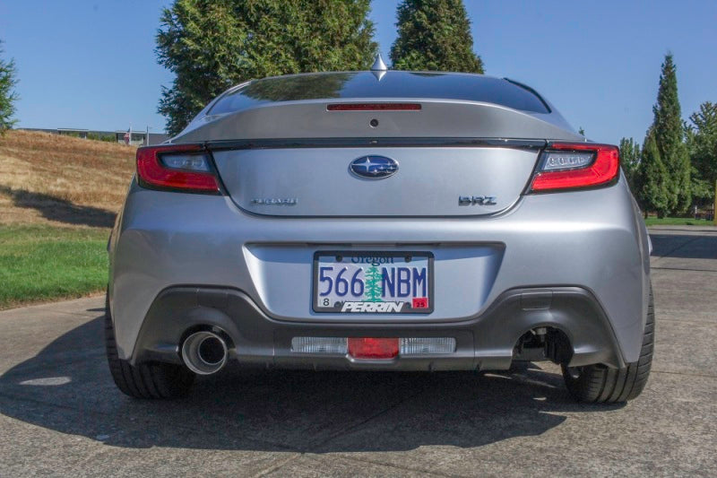 PERRIN 22-26 Subaru BRZ / Toyota GR86 Axle Back Exhaust SS (Single Side Exit w/Helmholtz Chamber)