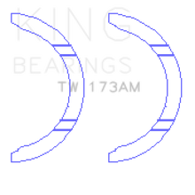 King Engine Bearings 4G63/4G64 7 Bolt EVO V-IX Thrust Washer Set