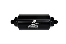 Aeromotive In-Line Filter - (AN-6 Male) 40 Micron Stainless Mesh Element Bright Dip Black Finish