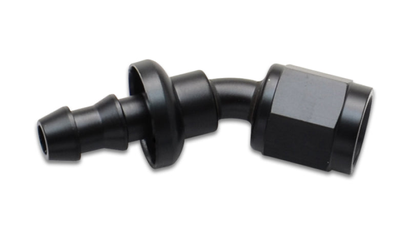 Vibrant Push-On 30 Degree Hose End Elbow Fitting Size -6AN