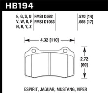 Hawk 92-00 Dodge Viper / 00 Mustang Cobra SVT  HPS Street Front Brake Pads
