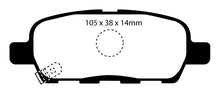 EBC 10-13 Infiniti FX35 3.5 Greenstuff Rear Brake Pads