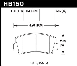 Hawk HPS Street Brake Pads