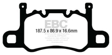 EBC 13-15 Porsche 911 (991) (Cast Iron Rotor only) 3.8 GT3 Yellowstuff Rear Brake Pads
