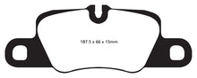 EBC 12-15 Porsche 911 (991) (Cast Iron Rotor only) 3.8 Carrera S Redstuff Rear Brake Pads