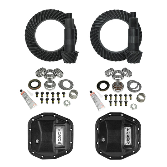 Yukon Gear Stage 2 Jeep JL/JT Re-Gear Kit w/Covers & D44 Front & Rear in a 5.13 Ratio