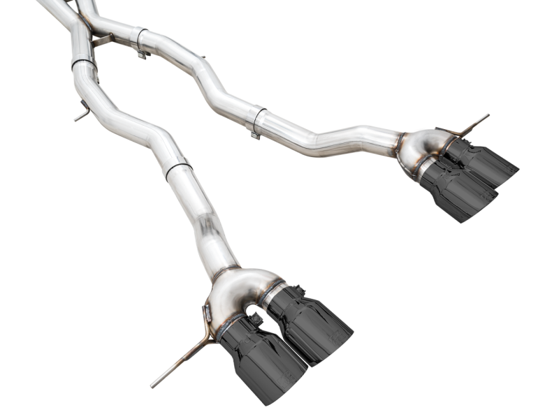 AWE Tuning Track Edition Cat-Back Exhaust for BMW G8X M3/M4 - Diamond Black Tips