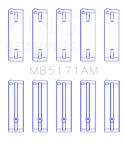 King Engine Bearings Mazda FS-DE L4/FP L4/FS L4  DOHC 16 Valve Main Bearing Set - Size STD