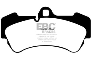 EBC 04-07 Porsche Cayenne 3.2 Yellowstuff Front Brake Pads