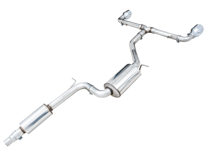 AWE Tuning 2022 VW GTI MK8 Touring Edition Exhaust - Chrome Silver Tips