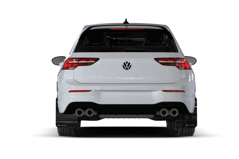 Rally Armor 22-26 VW MK8 Golf GTI/R Black UR Mud Flap w/White Logo