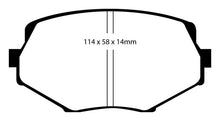 EBC 94-01 Mazda Miata MX5 1.8 Yellowstuff Front Brake Pads