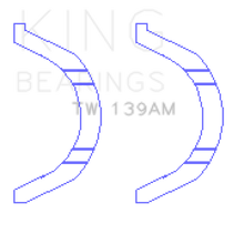 King Engine Bearings Nissan SR18/SR20 Thrust Washer Set