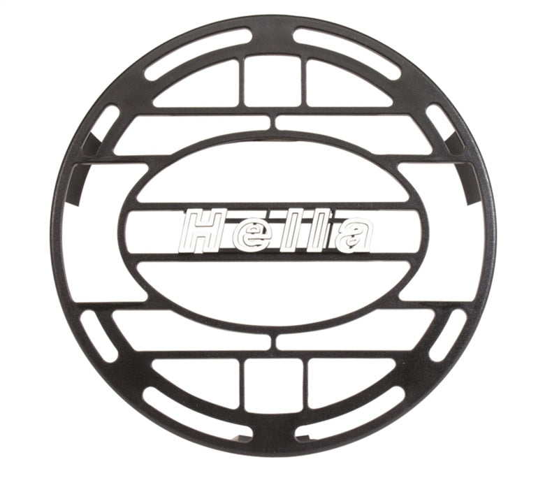 Hella Stone Shield Round Plastic Black Hella Logo Light Cover  (MOQ 10)
