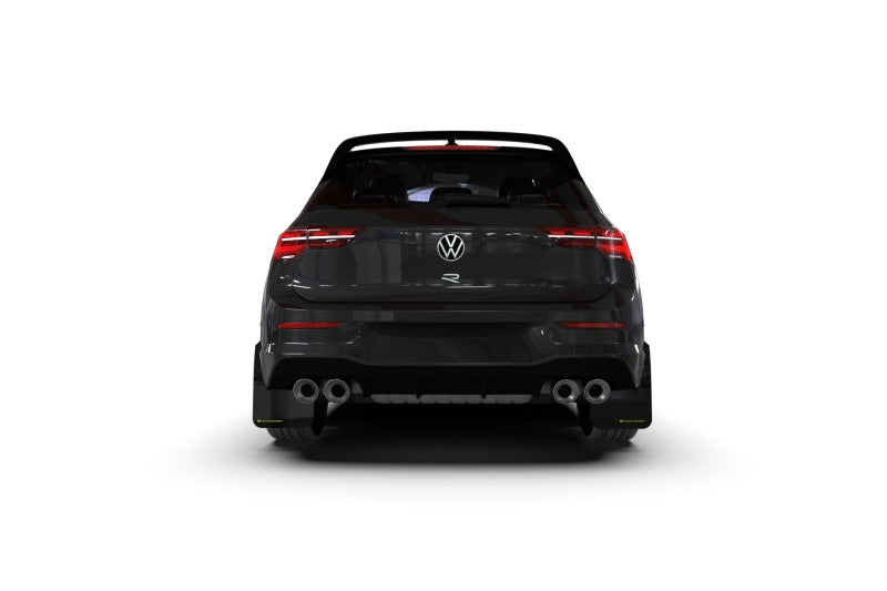 Rally Armor 22-26 VW MK8 Golf GTI/R Black UR Mud Flap w/White Logo
