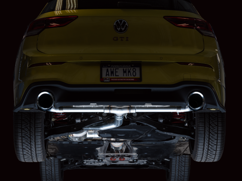 AWE Tuning 2022 VW GTI MK8 Touring Edition Exhaust - Chrome Silver Tips
